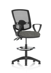 Eclipse Plus II Mesh Deluxe Chair Charcoal Loop Arms Hi Rise Kit KC0317 DD